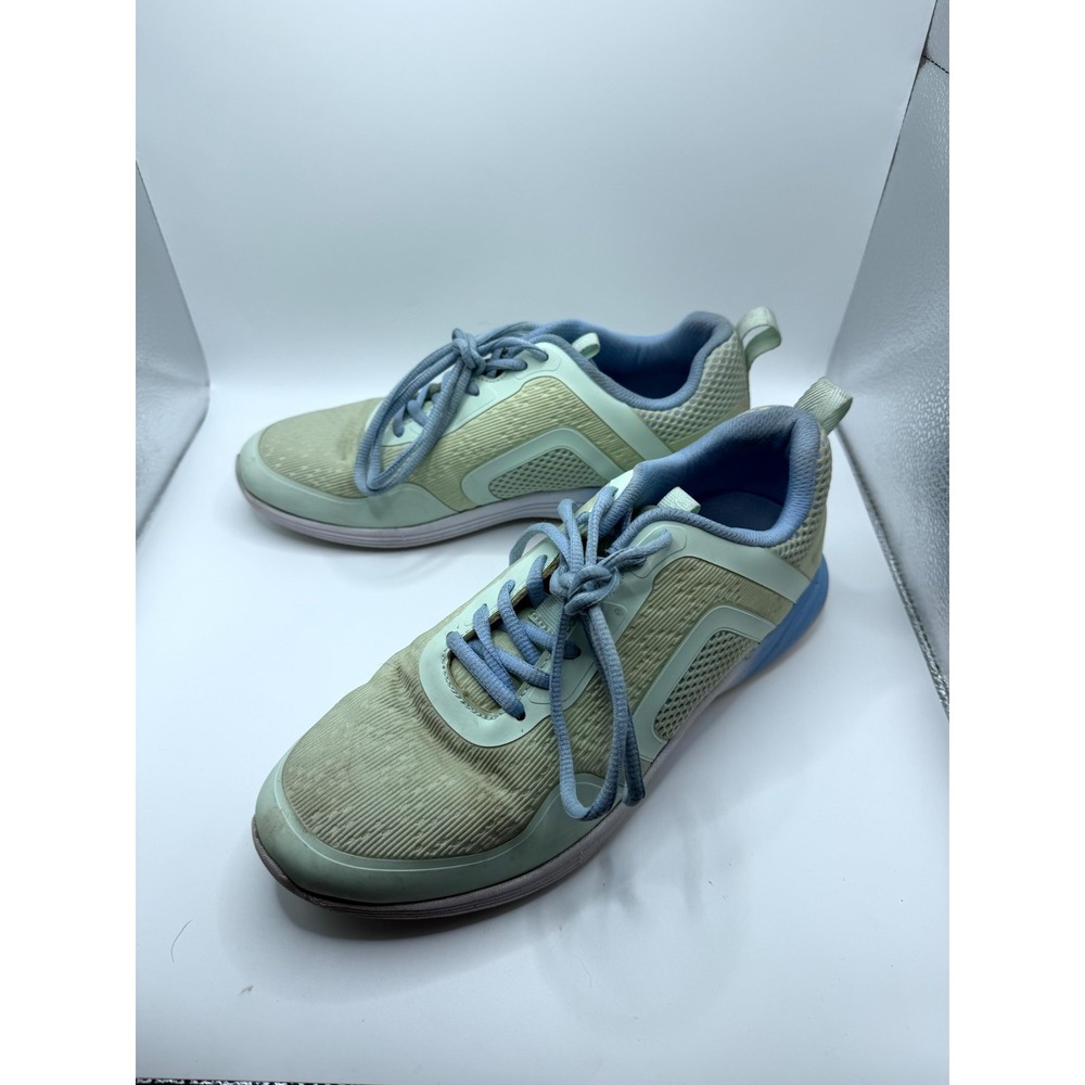 Vionic Jojo Ombre Womens 9 Sneaker Sage Green Blue Lace Up Lifestyle Sport Shoes